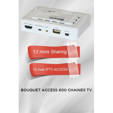 Récepteur Geant CX-1200HD + 12 mois IPTV Access 600 chaines TV | AirySat Tunisie