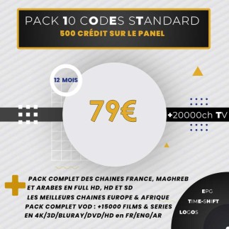 Revendeur IPTV 10 codes 1an | AirySat Tunisie