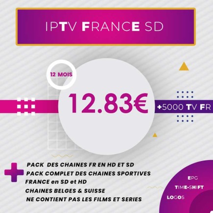 Abonnement IPTV France SD 1 an | AirySat Tunisie