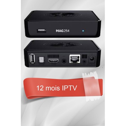 MAG 254 + 12 Mois IPTV Officiel | AirySat Tunisie