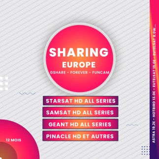 Abonnement Gshare Europe 12 mois | AirySat Tunisie