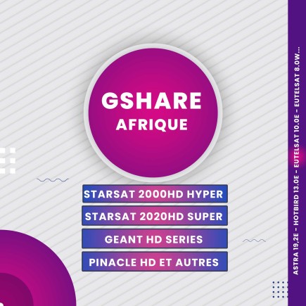 Abonnement Gshare 12 mois | AirySat Tunisie