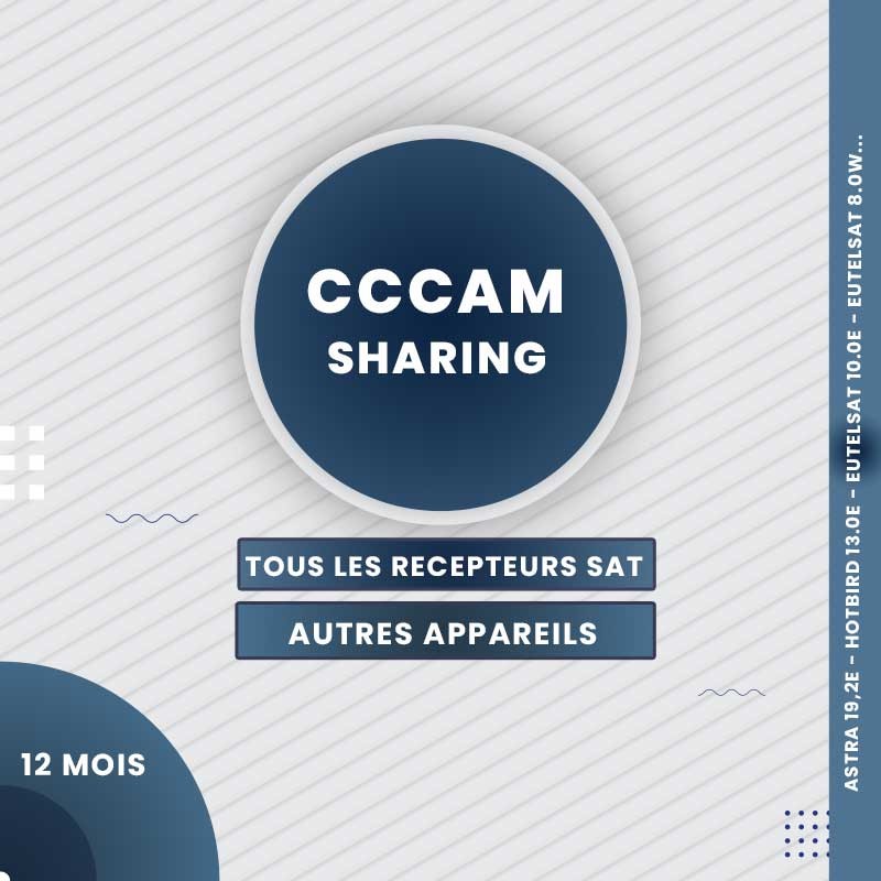 Abonnement Sharing cccam 12 mois pour Carte Satellite Abonnement Sharing cccam 12 mois pour Carte Satellite