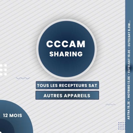 Abonnement Sharing cccam 12 mois pour Carte Satellite | AirySat Tunisie