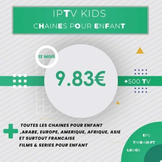 Abonnement IPTV Kids 1 an | AirySat Tunisie