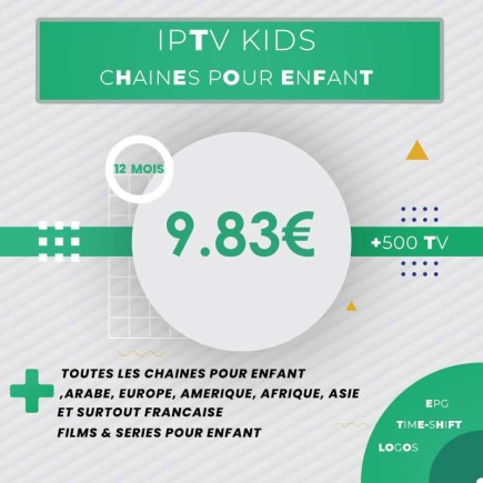 Abonnement IPTV Kids 1 an | AirySat Tunisie