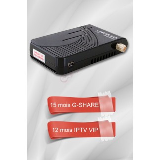 Récepteur Starsat 2020HD SUPER + 15 mois G-share + 12 mois IPTV 3400 chaines (VIP) | AirySat Tunisie