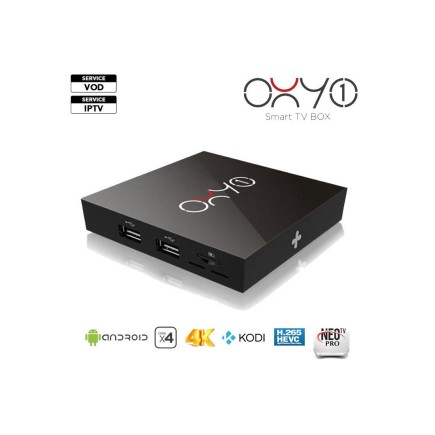 Box Android Oxy One 4K + 12 mois IPTV AIRYSAT 2000CH | AirySat Tunisie